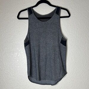 Heather Gray Sleeveless Tank Top with Curved Hem and Athletic Style lululemon